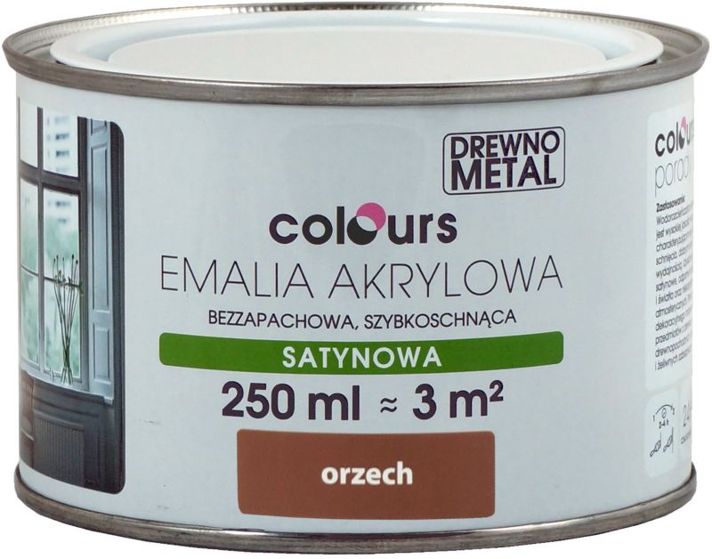 Emalia akrylowa Colours orzech 0,25 l