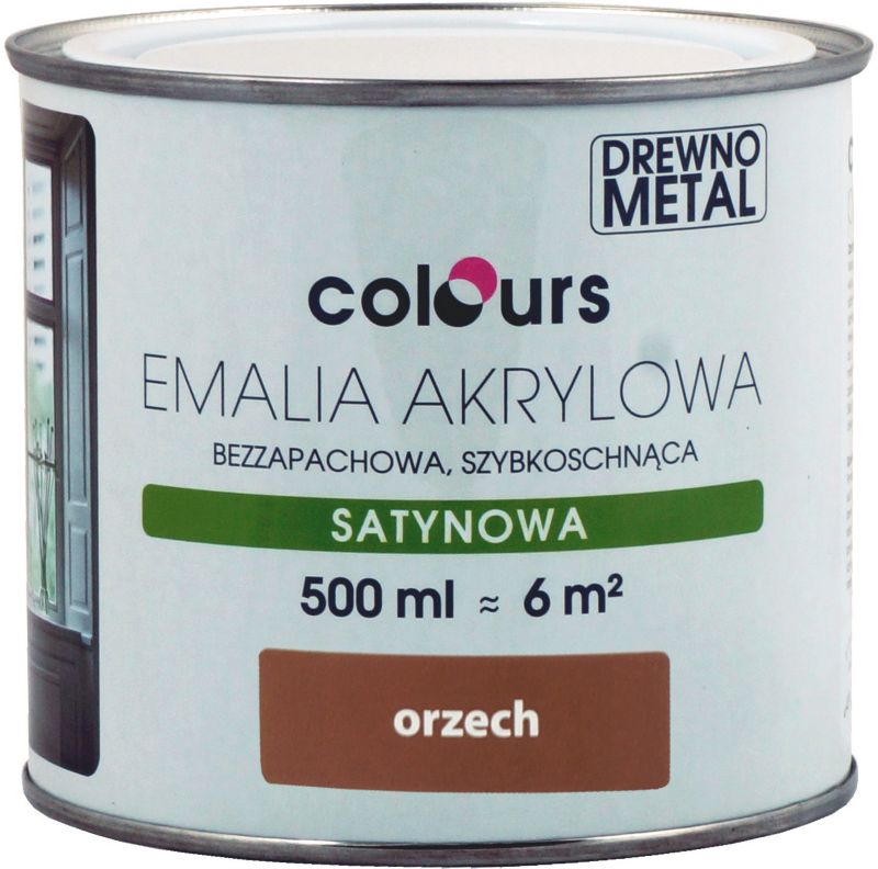 Emalia akrylowa Colours orzech 0,5 l