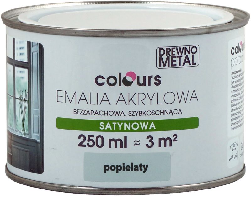 Emalia akrylowa Colours popielata 0,25 l