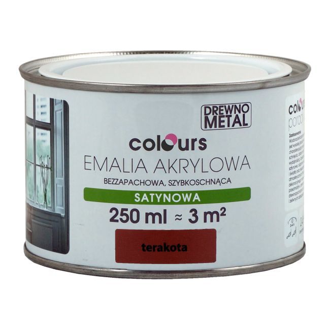 Emalia akrylowa Colours terakota 0,25 l