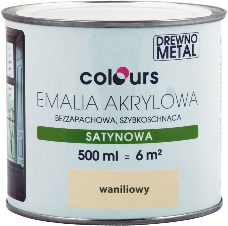 Emalia akrylowa Colours waniliowa 0,5 l