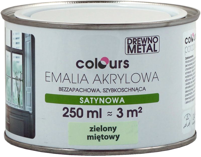 Emalia akrylowa Colours zielona miętowa 0,25 l