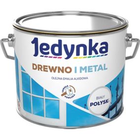 Emalia alkidowa Jedynka Drewno i Metal biały połysk 2,5 l