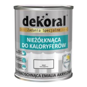 Emalia do kaloryferów Dekoral Nieżółknąca biała satynowa 0,75 l