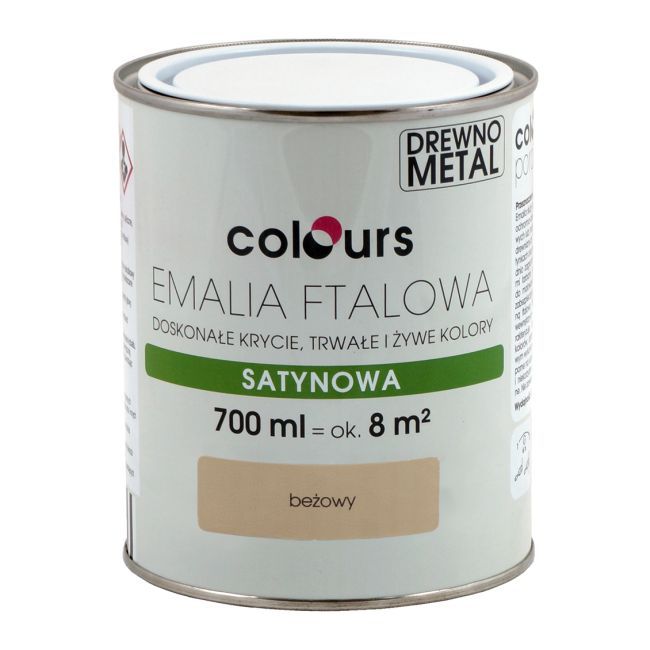 Emalia ftalowa Colours beżowa 0,7 l