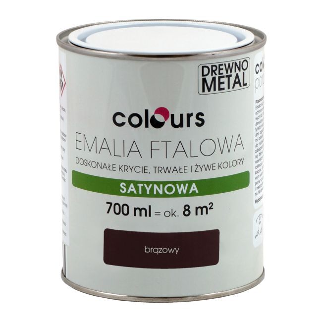 Emalia ftalowa Colours brązowa 0,7 l