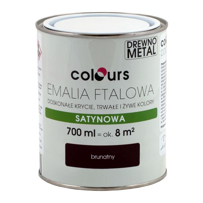 Emalia ftalowa Colours brunatna 0,7 l