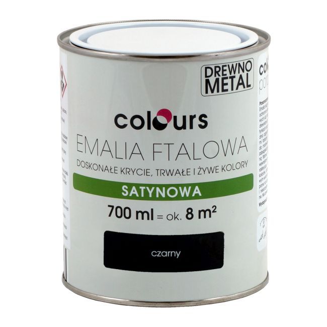 Emalia ftalowa Colours czarna 0,7 l