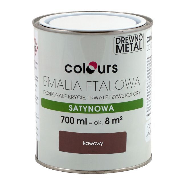 Emalia ftalowa Colours kawowa 0,7 l