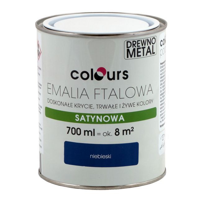 Emalia ftalowa Colours niebieska 0,7 l