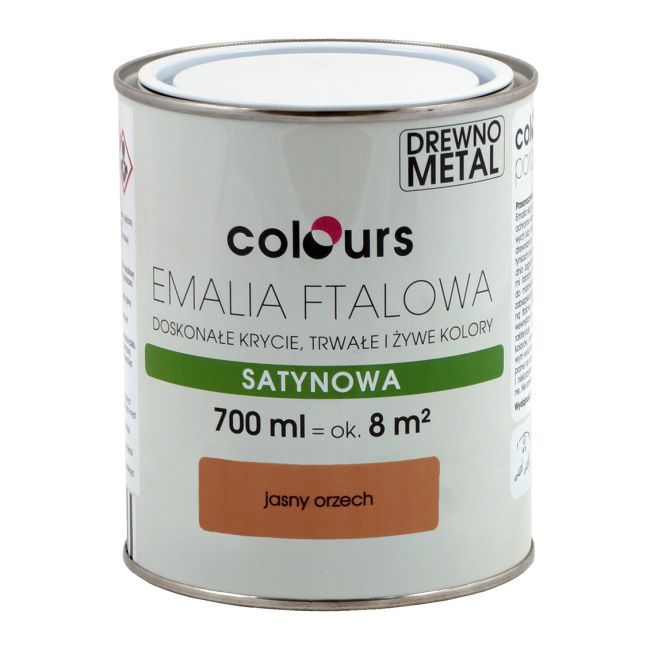 Emalia ftalowa Colours orzechowa jasna 0,7 l