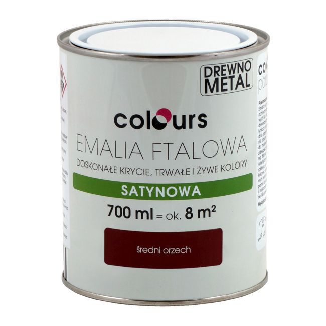 Emalia ftalowa Colours orzechowa średnia 0,7 l