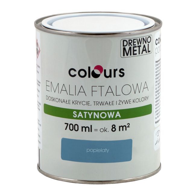Emalia ftalowa Colours popielata 0,7 l