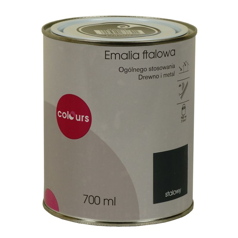 Emalia ftalowa Colours stalowy 0,7 l