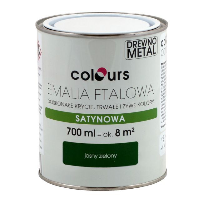 Emalia ftalowa Colours zielona jasna 0,7 l