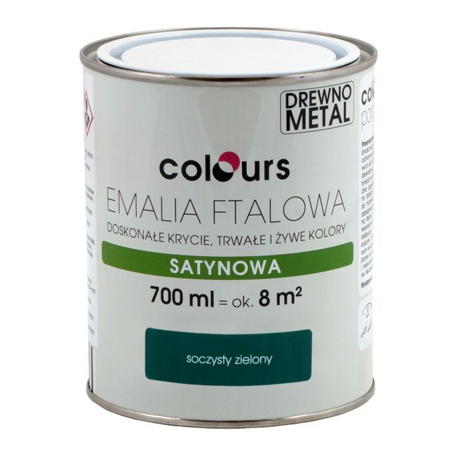 Emalia ftalowa Colours zielona soczysta 0,7 l