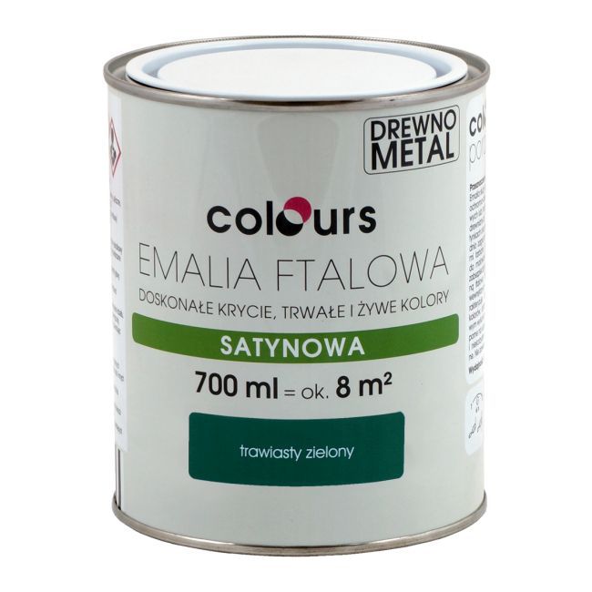 Emalia ftalowa Colours zielona trawiasta 0,7 l