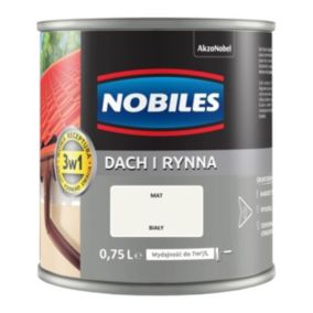 Emalia Nobiles Dach i Rynna biała 0,75 l