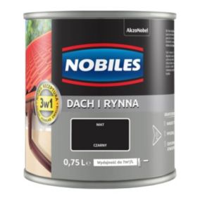 Emalia Nobiles Dach i Rynna czarna 0,75 l