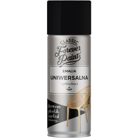 Emalia uniwersalna szybkoschnąca Forever Paints 400 ml czarna matowa