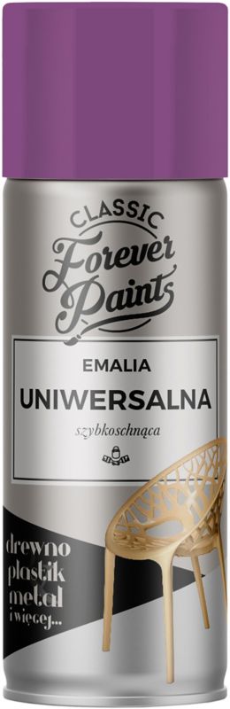 Emalia uniwersalna szybkoschnąca Forever Paints 400 ml fioletowa