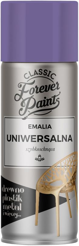 Emalia uniwersalna szybkoschnąca Forever Paints 400 ml liliowa