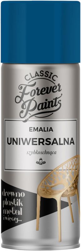 Emalia uniwersalna szybkoschnąca Forever Paints 400 ml niebieska ciemna