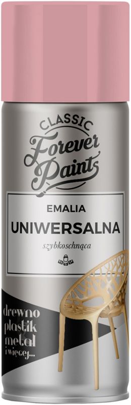 Emalia uniwersalna szybkoschnąca Forever Paints 400 ml różowa jasna