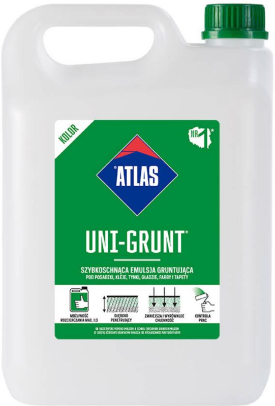 Emulsja gruntująca Atlas Uni-Grunt Kolor 5 kg
