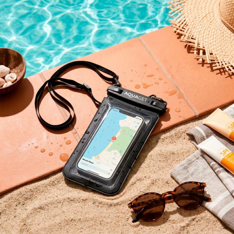 Etui na telefon Aquaget wodoodporna saszetka do pływania, na plażę, kajak 1 szt.