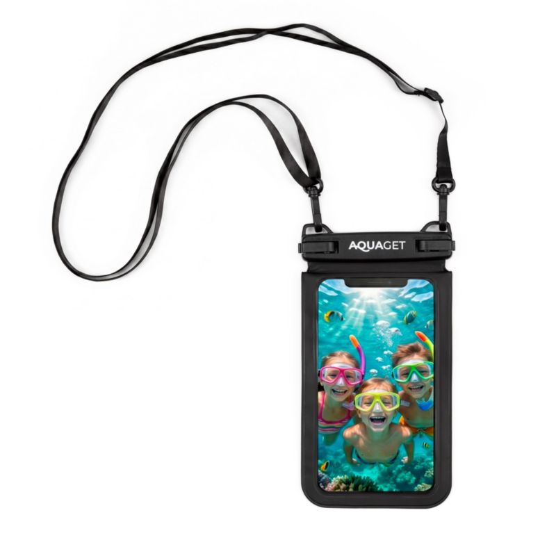 Etui na telefon Aquaget wodoodporna saszetka do pływania, na plażę, kajak 1 szt.