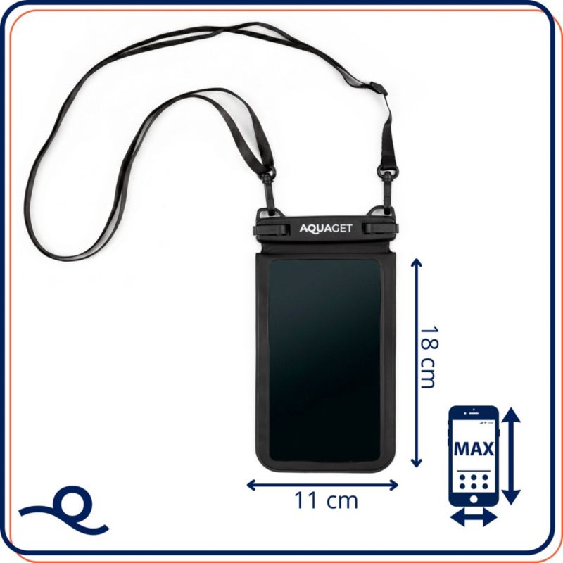 Etui na telefon Aquaget wodoodporna saszetka do pływania, na plażę, kajak 1 szt.