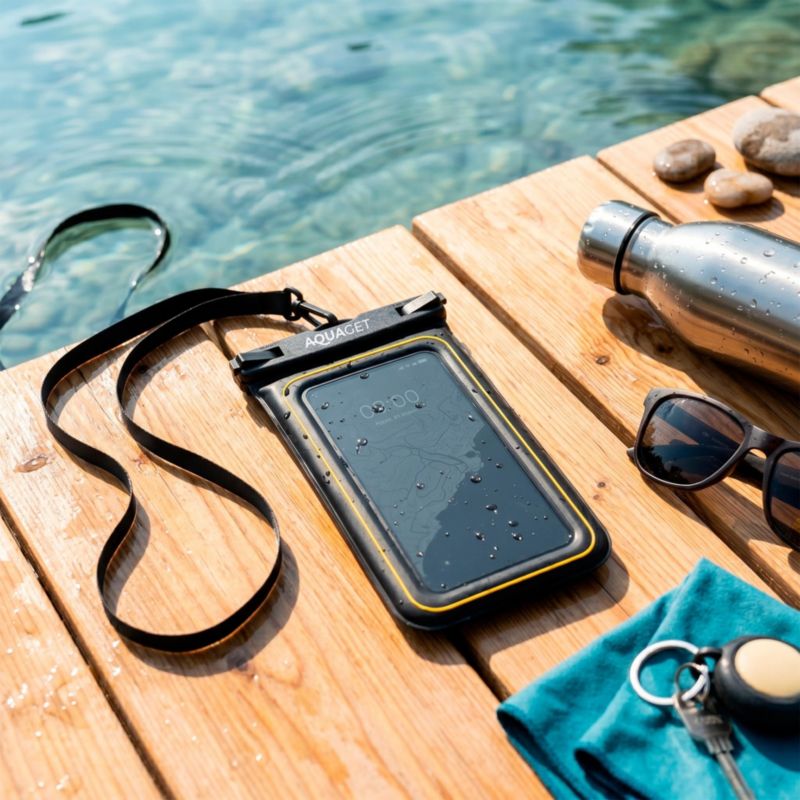 Etui na telefon Aquaget wodoodporne do snorkelingu pokrowiec na smartfon do pływania i na plażę 1 szt.