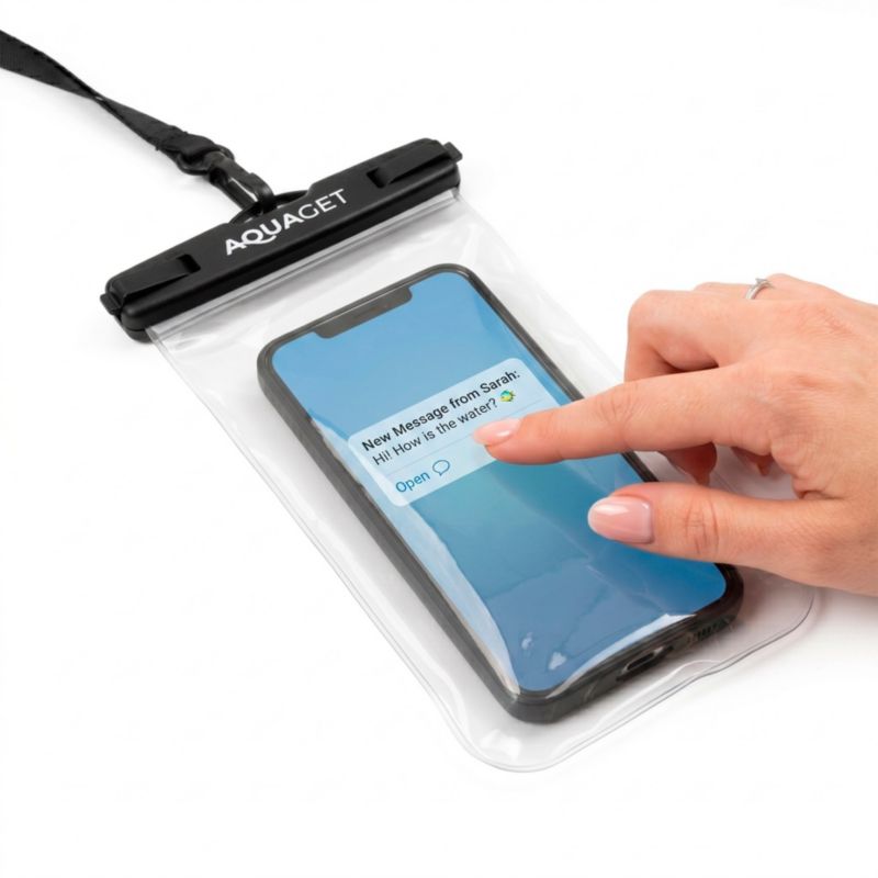 Etui wodoszczelne na telefon Aquaget IPX8 wodoodporny pokrowiec do wody 1 szt.