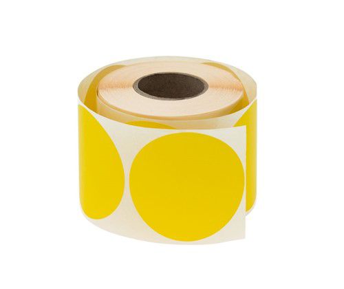 Etykiety samoprzylepne NEOPAK okrągłe żółte 50 mm 500 szt.