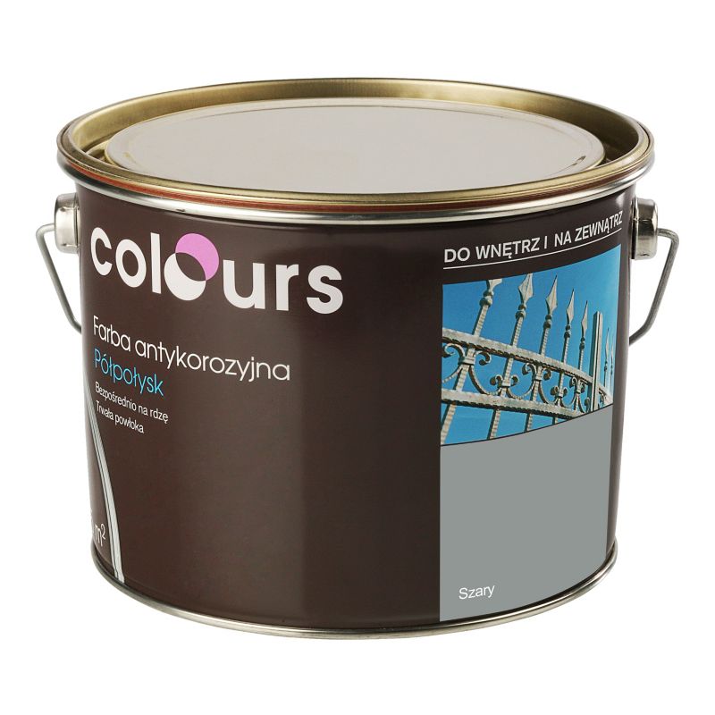Farba antykorozyjna Colours szara 2,5 l