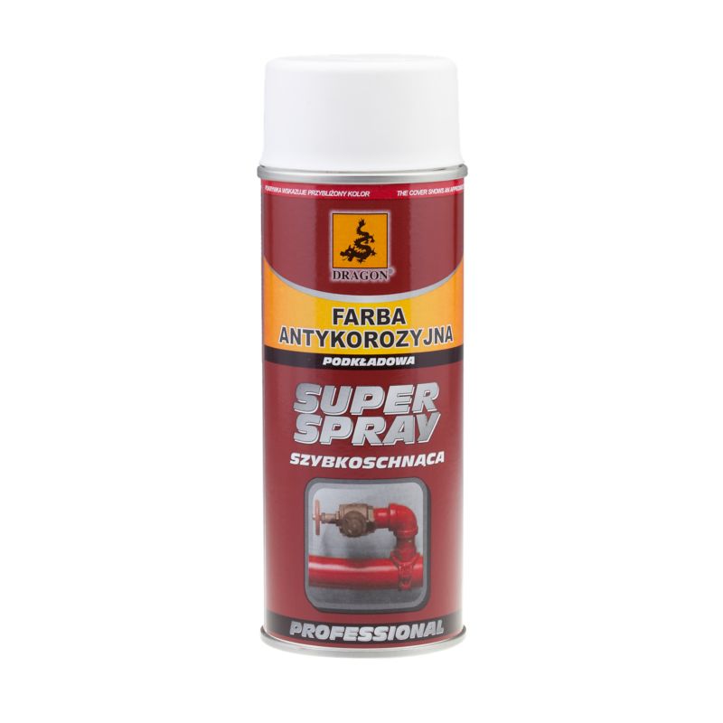 Farba antykorozyjna Dragon 0,4 l biała