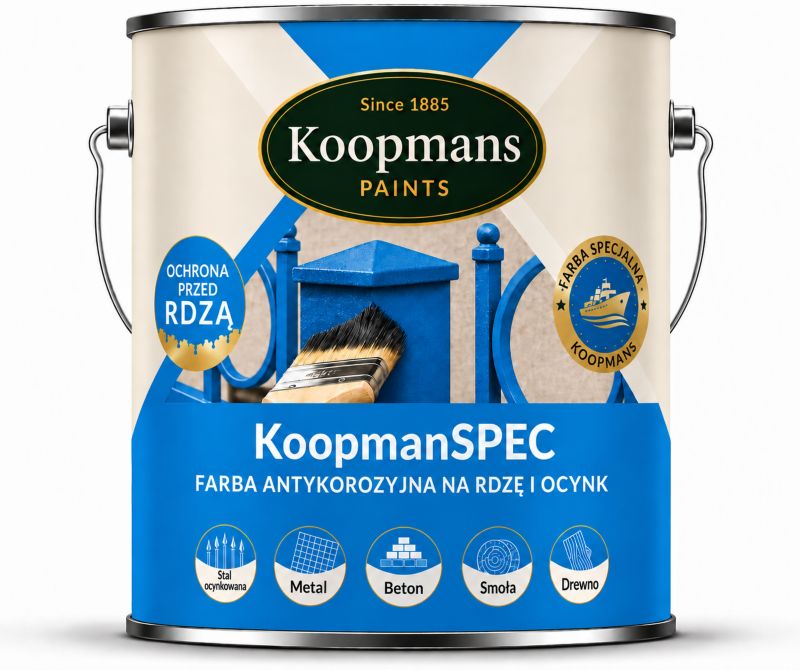 Farba antykorozyjna Koopmans KoopmanSPEC RAL 5015 Błękitny 0,75 l
