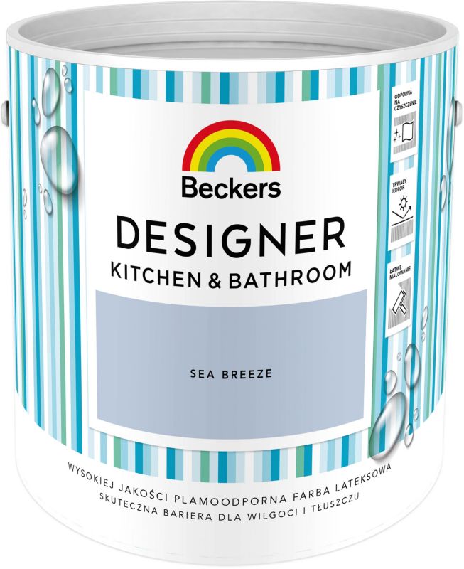 Farba Beckers Designer Kitchen & Bathroom sea breeze 2,5 l