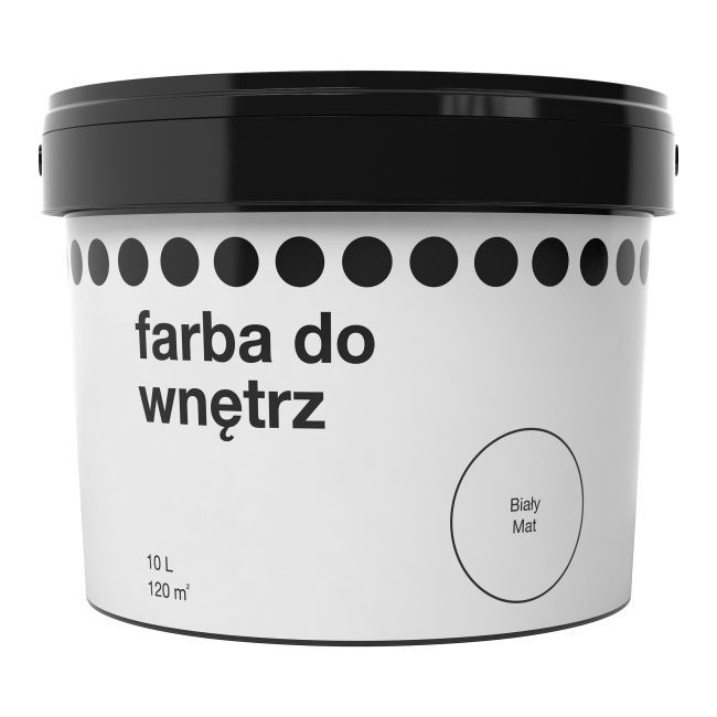 Farba biała mat 10 l