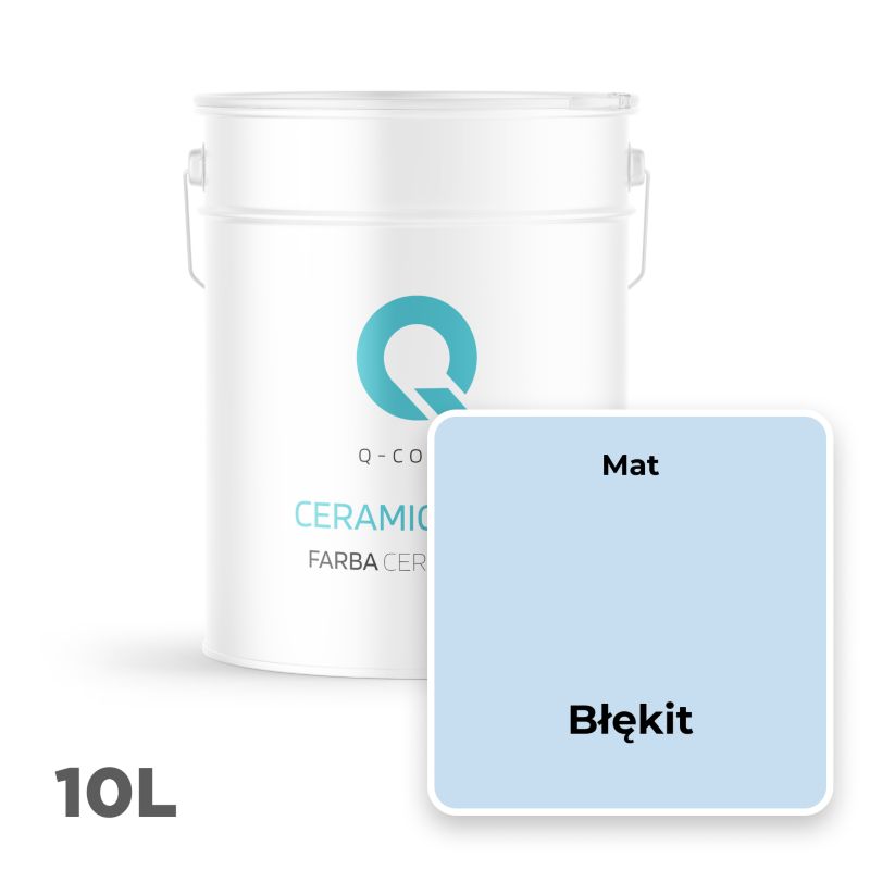 Farba Ceramiczna Do Ścian i Sufitów Q-Cover Błękit H0169 Głęboki Mat 10L