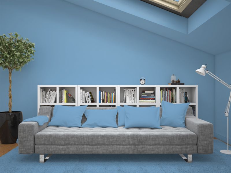 Farba Ceramiczna Do Ścian i Sufitów Q-Cover Błękit królewski H0141 Głęboki Mat 5L
