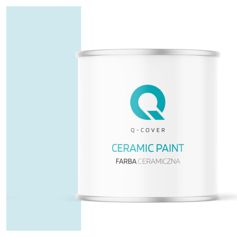Farba Ceramiczna Do Ścian i Sufitów Q-Cover Biel złamana w niebieski H0378 Głęboki Mat 2L