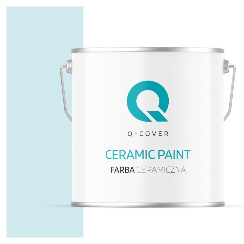 Farba Ceramiczna Do Ścian i Sufitów Q-Cover Biel złamana w niebieski H0378 Głęboki Mat 5L