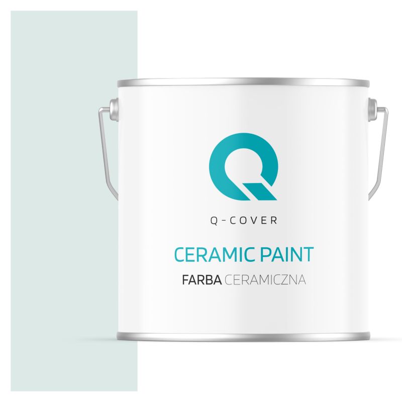 Farba Ceramiczna Do Ścian i Sufitów Q-Cover Biel złamana z turkusowy H1576 Głęboki Mat 5L