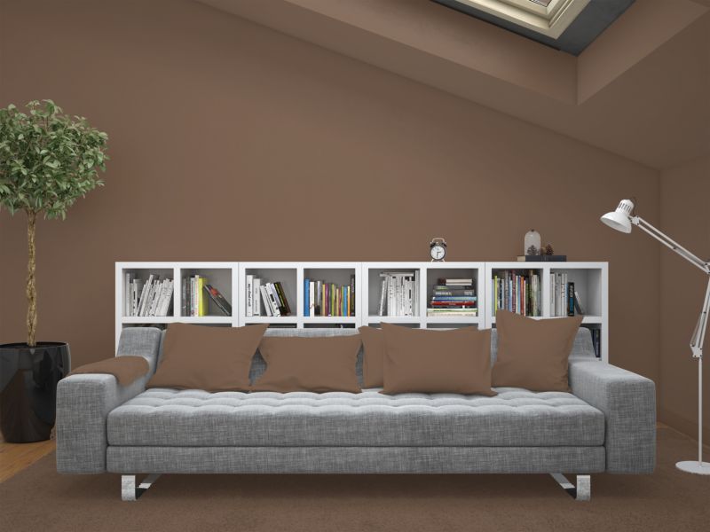 Farba Ceramiczna Do Ścian i Sufitów Q-Cover Brązowy ciemny H4917 Głęboki Mat 2L