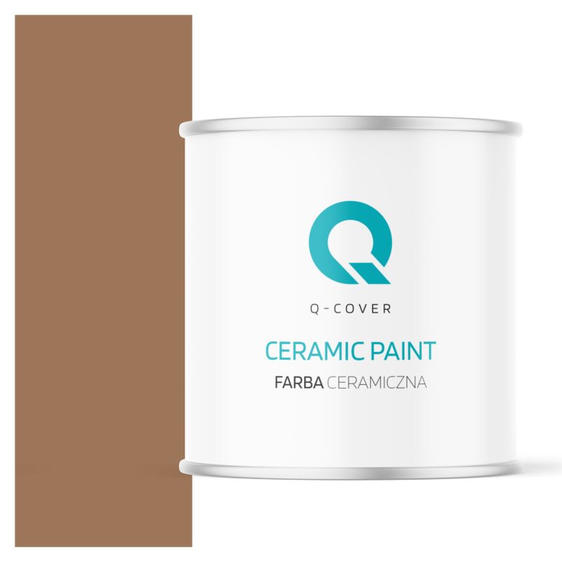 Farba Ceramiczna Do Ścian i Sufitów Q-Cover Brązowy H5018 Głęboki Mat 2L