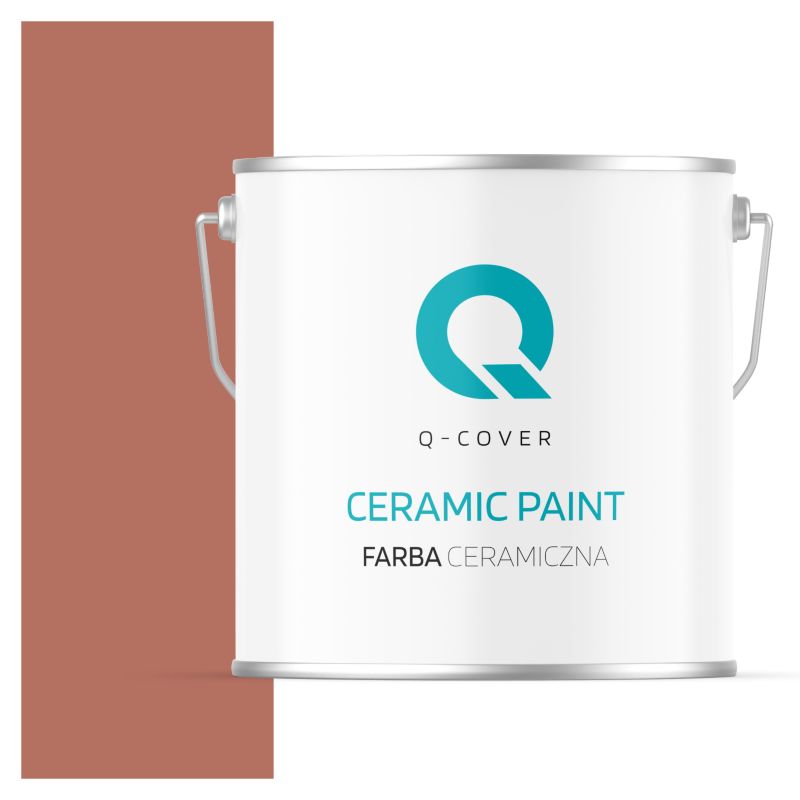 Farba Ceramiczna Do Ścian i Sufitów Q-Cover Ceglasty H4728 Głęboki Mat 5L