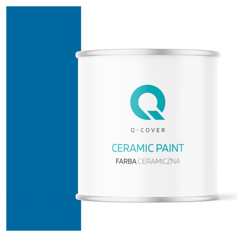 Farba Ceramiczna Do Ścian i Sufitów Q-Cover Ciemny niebieski H0312 Głęboki Mat 2L