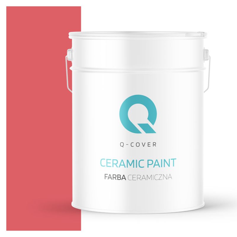 Farba Ceramiczna Do Ścian i Sufitów Q-Cover Czerwony H3525 Głęboki Mat 10L